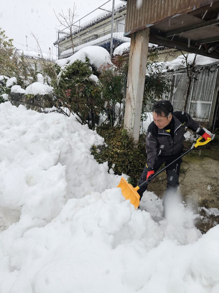 #雪の積もる中お片付け　vol.1